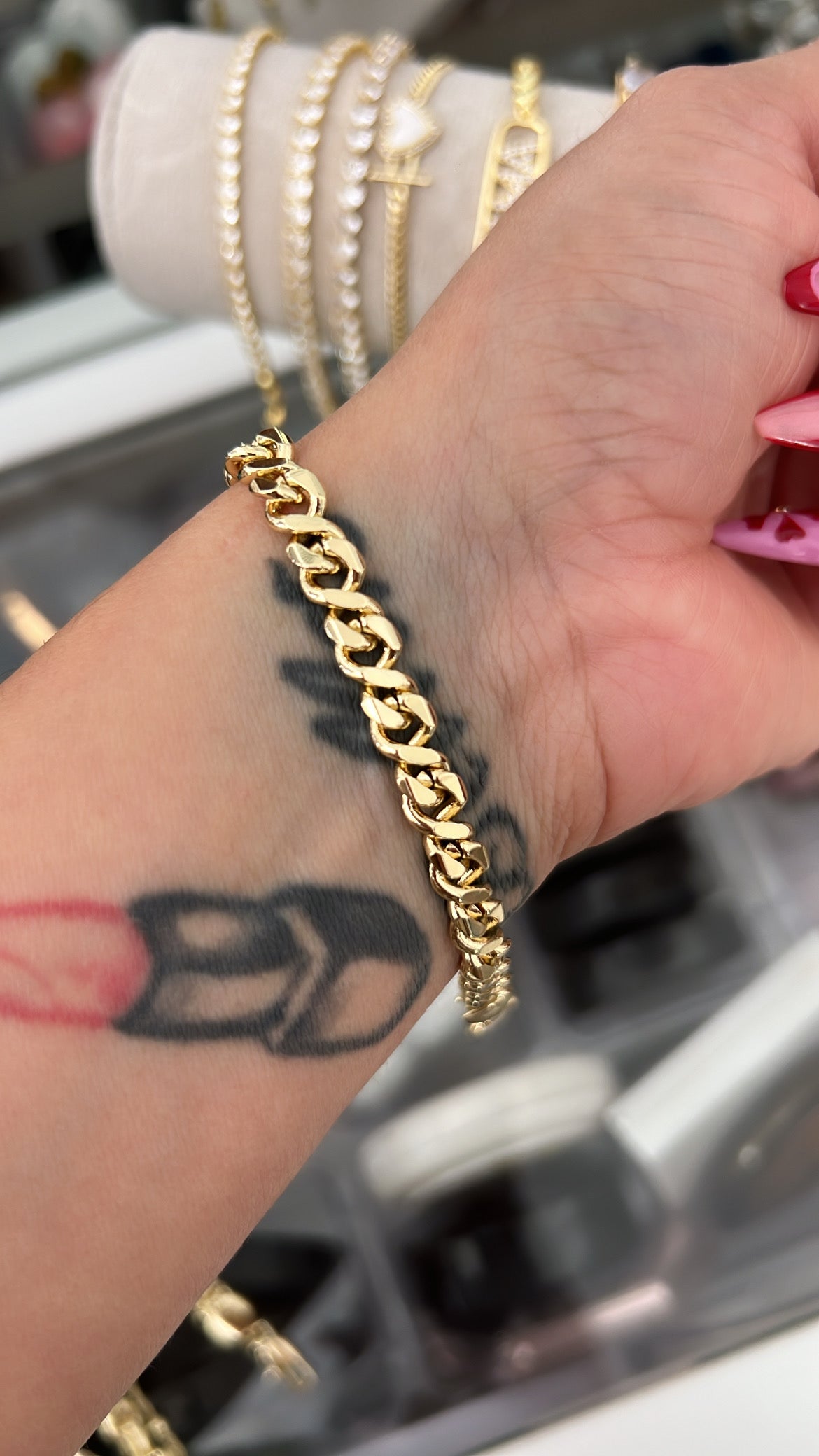 Amaris gold laminated bracelet