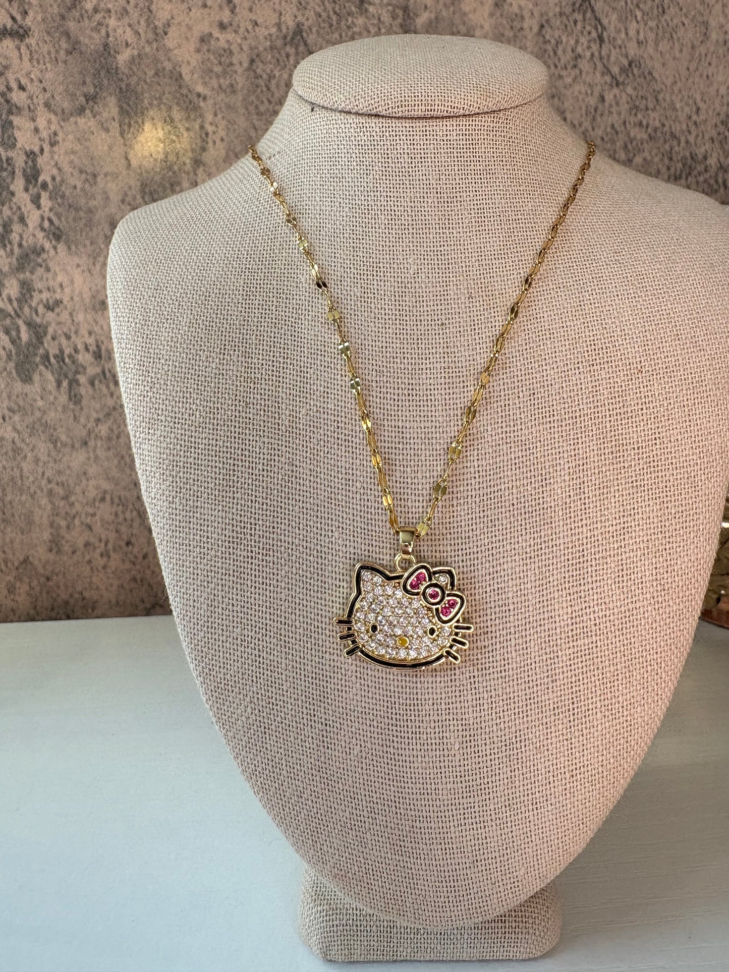 Hello kitty stainless steel necklace