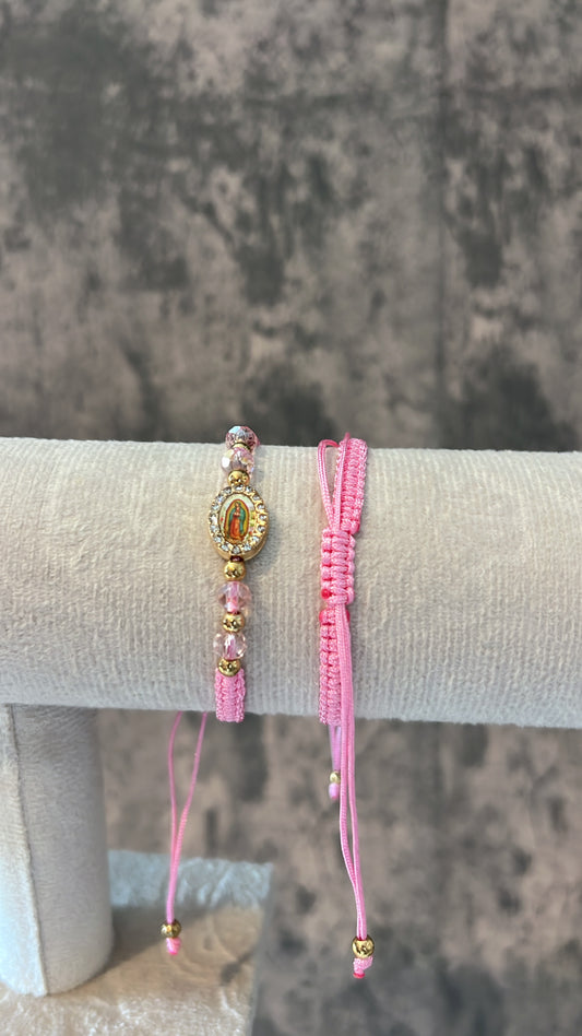 Pink lupita adjustable bracelet