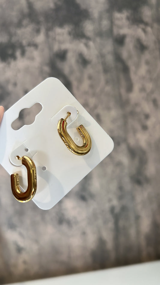 Inspire gold hoops stainless steel