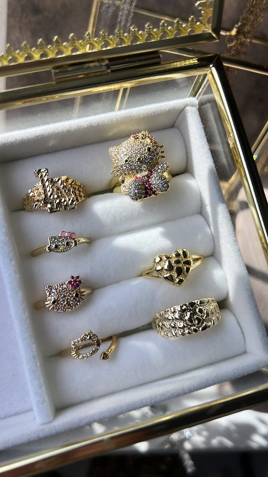 Rings gold laminated part 7