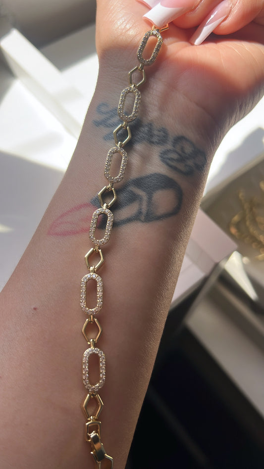 Alexa gold laminated bracelet