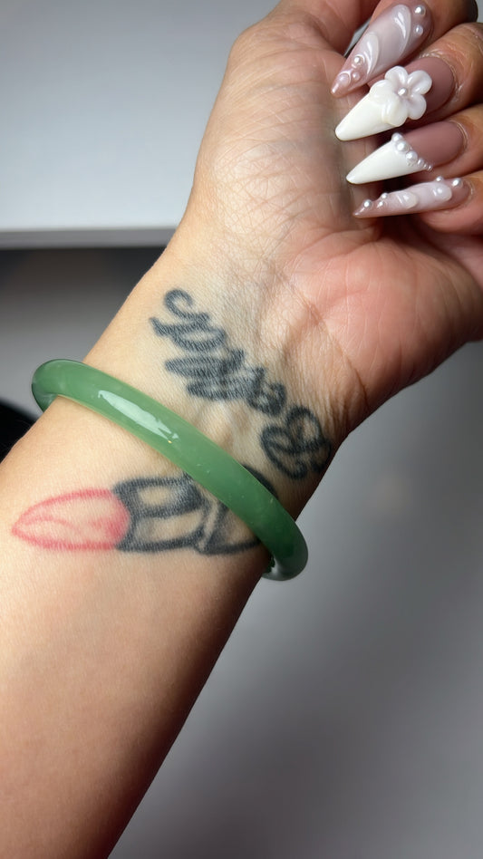 Jade green bracelet