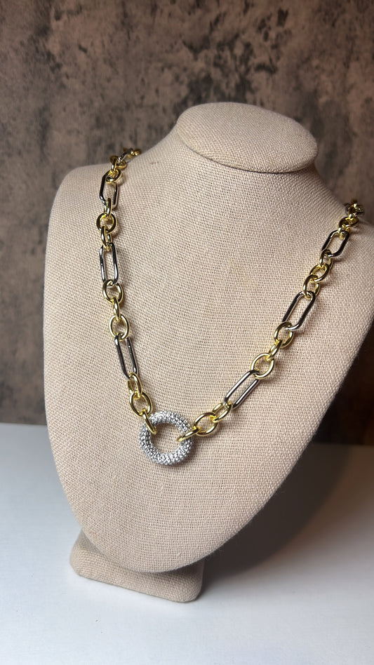 Tiffany gold laminated necklace