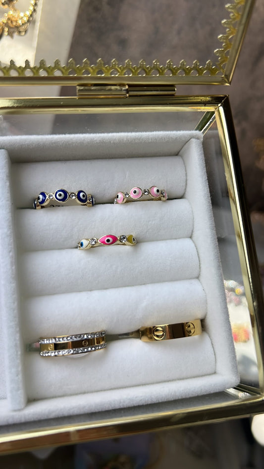 Rings gold laminated part 10