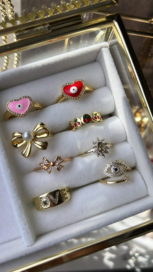 Rings gold laminated part 8