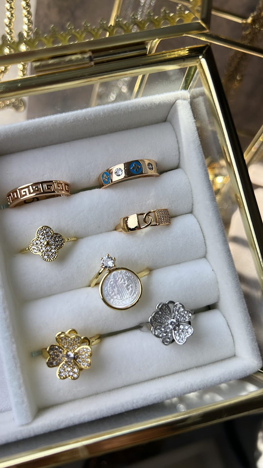 Rings gold laminated part 6