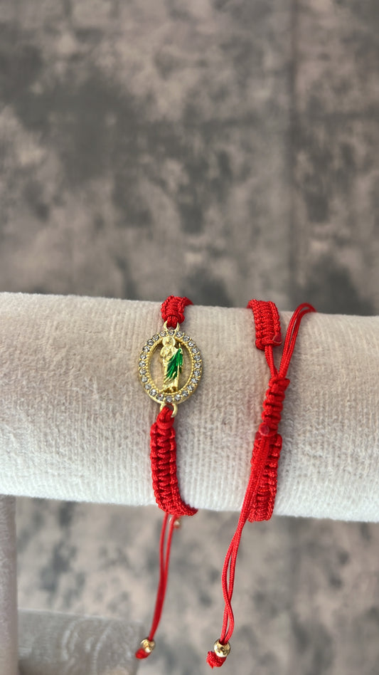 Red San Judas bracelet