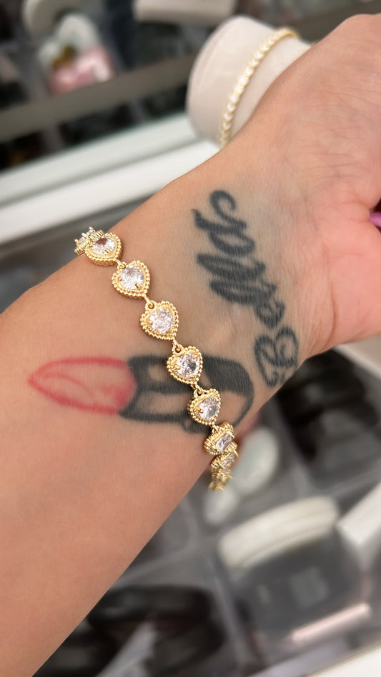 Mila gold laminated bracelet