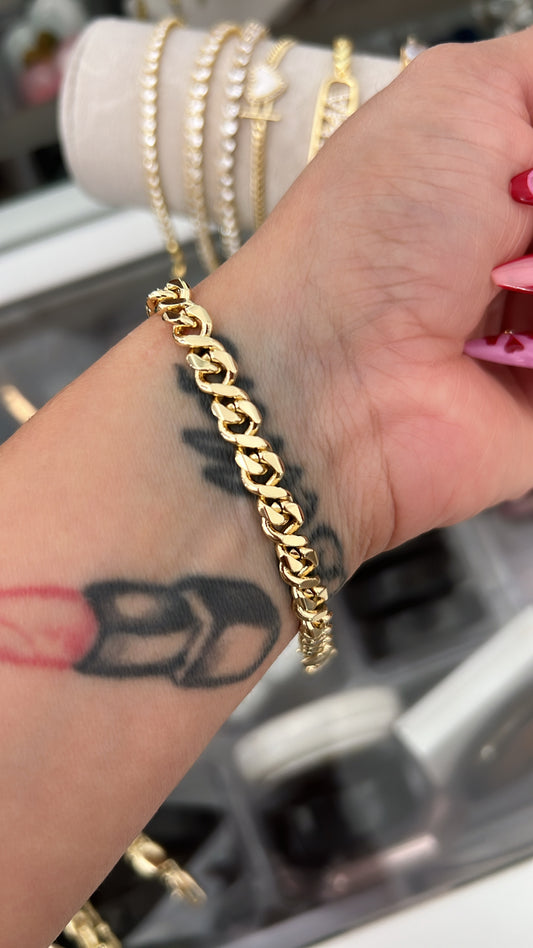 Amaris gold laminated bracelet