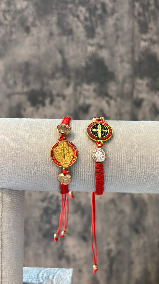 San Benito red adjustable bracelet
