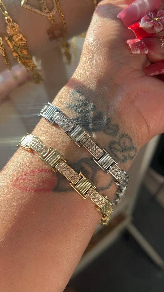 Belinda gold laminated bracelet