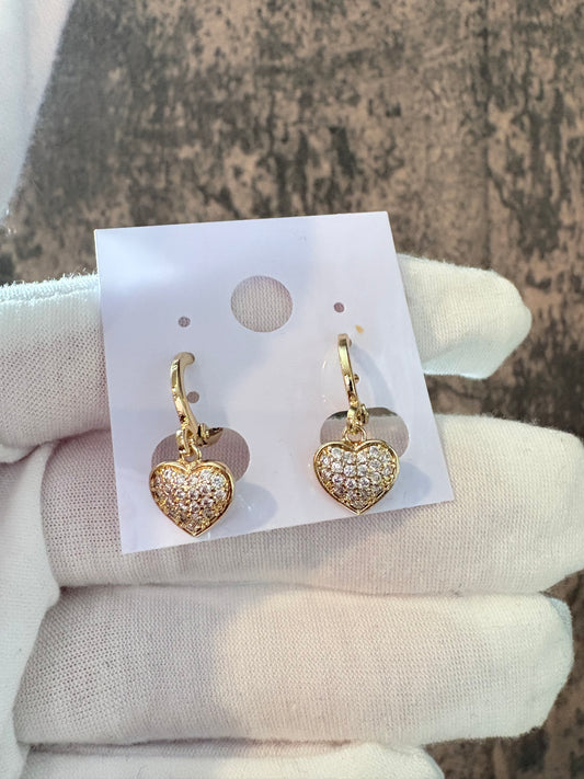 Corazon gold laminated smalll hoops