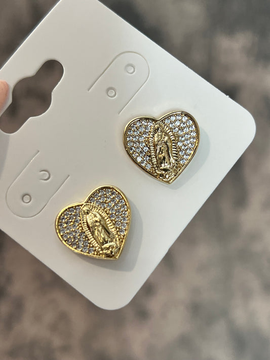 Lupita gold laminated earrings