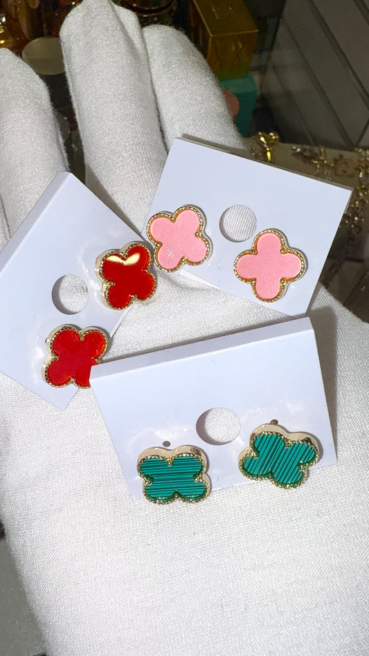 Alyssah gold laminated earrings