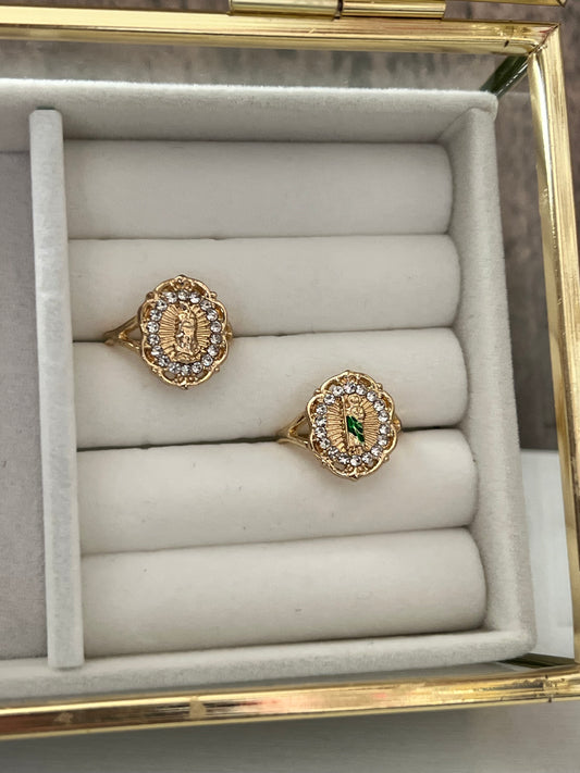 Saint gold laminated ring