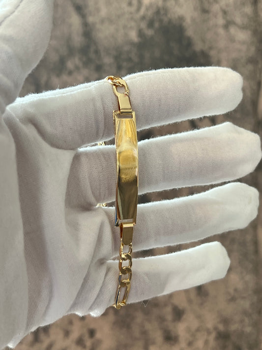 ID gold laminated bracelet