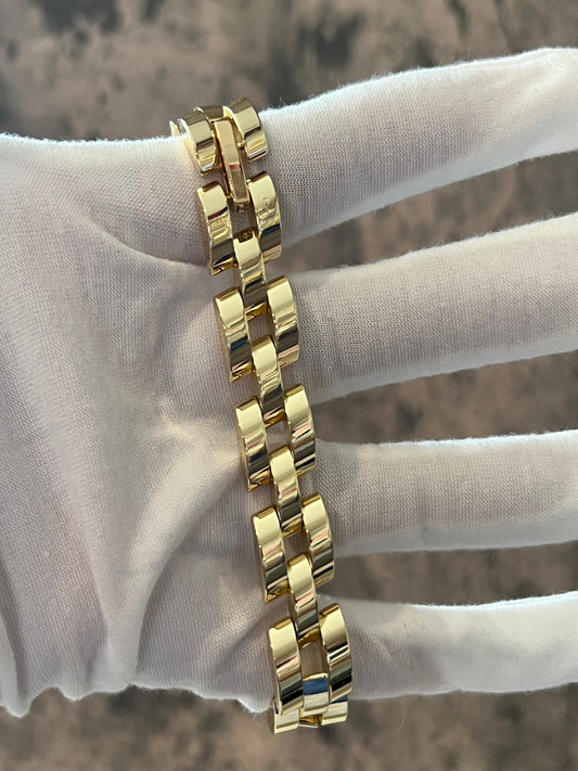 Charlotte gold laminated bracelet