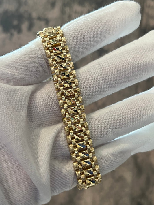 Rolex gold laminated bracelet