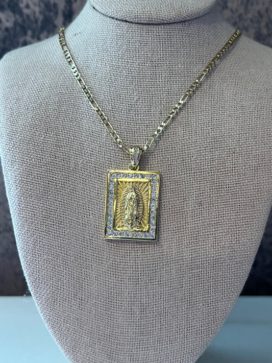 Virgin gold laminated necklace