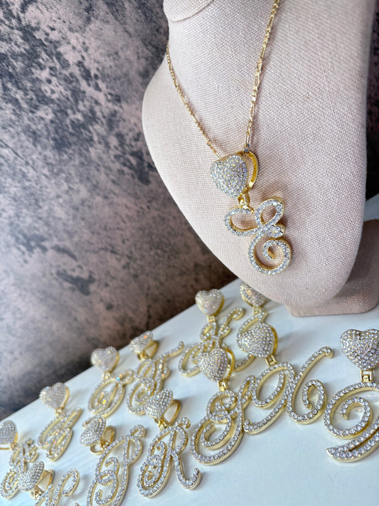 Princess initial gold laminated necklace