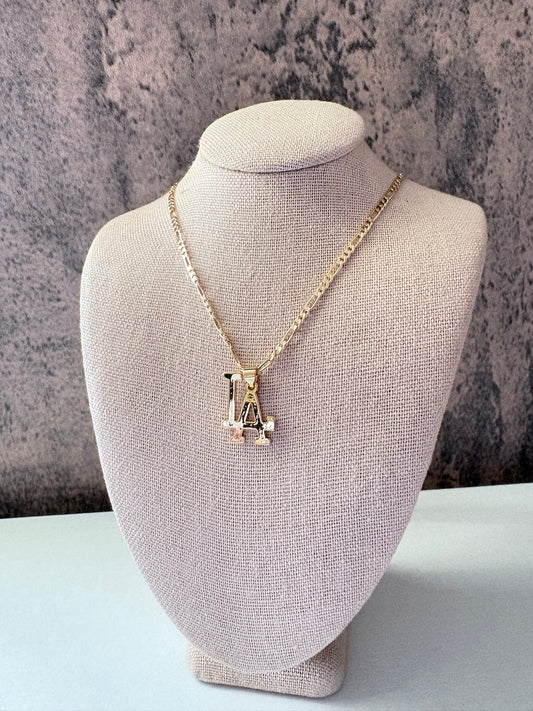.LA Gold laminated necklace