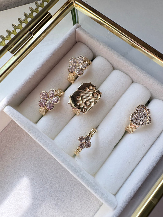 Rings gold laminated part 14