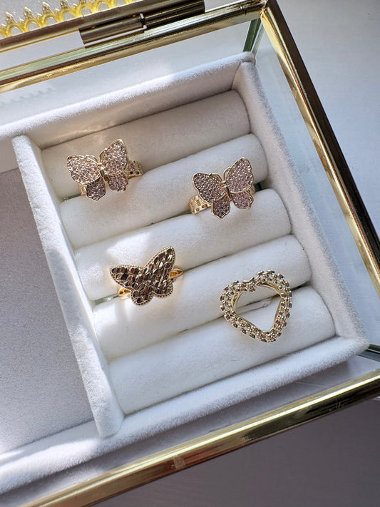 Rings gold laminated part 12