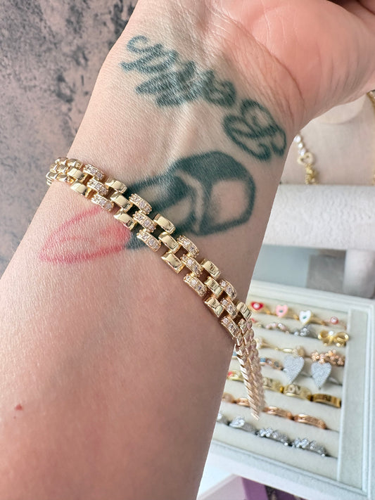 Rolex gold laminated bracelet