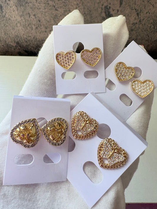 Earrings gold laminated choose