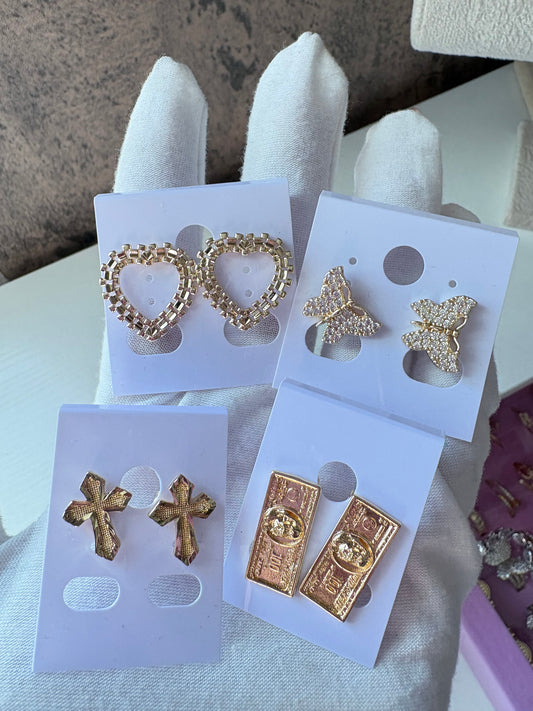 Earrings choose gold laminated