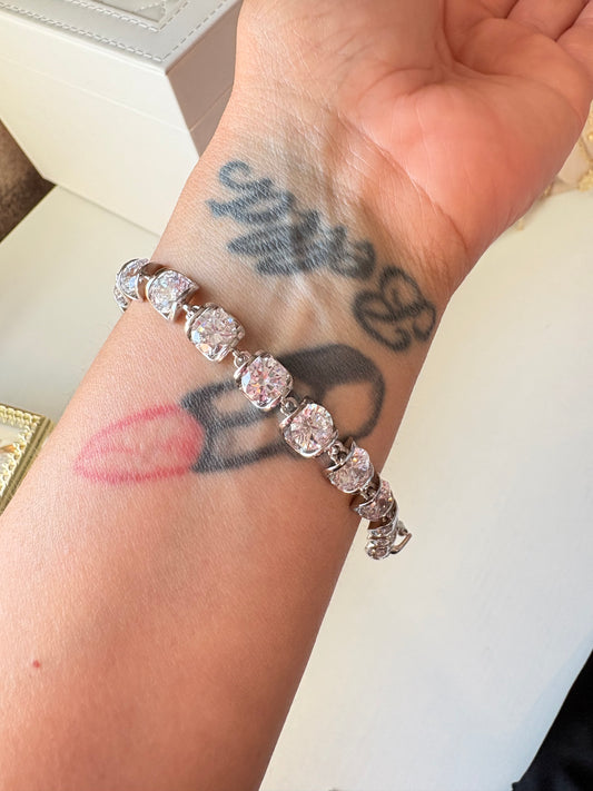 Silver laminated Tiffani bracelet