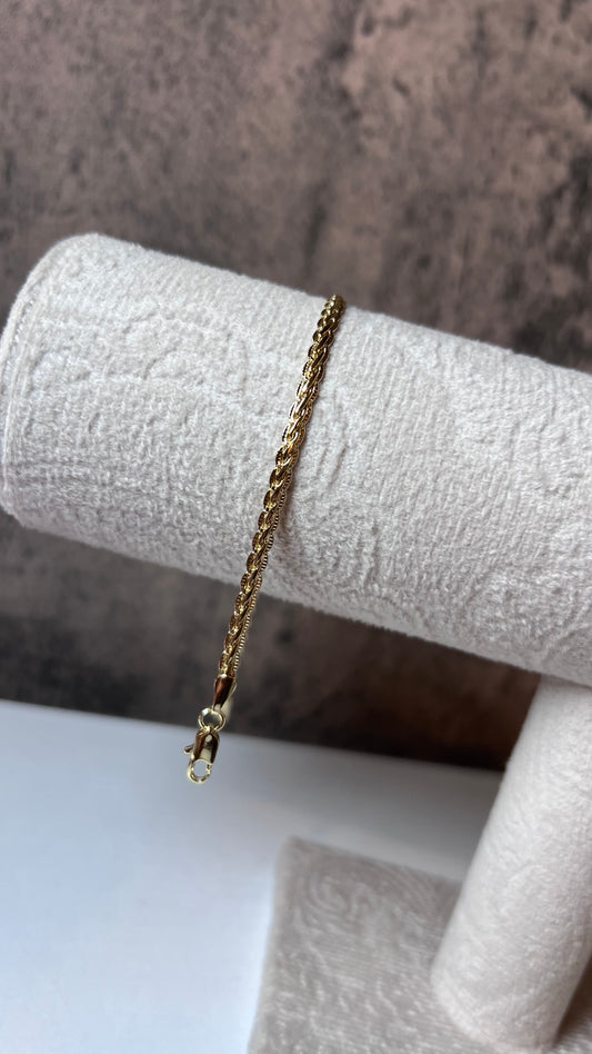 Berenice gold laminated bracelet