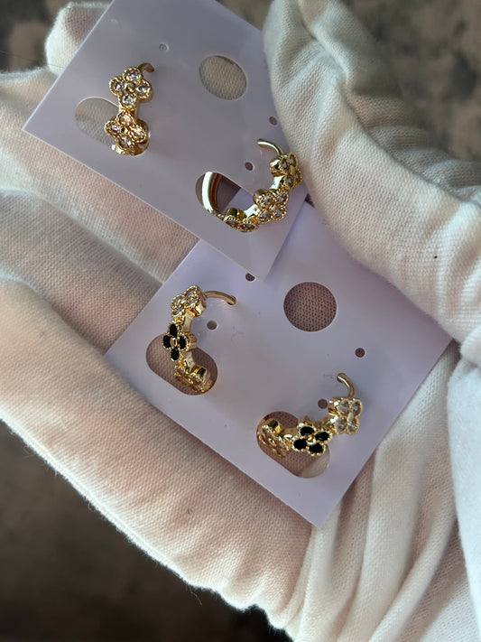 Alyssah small hoops gold laminated