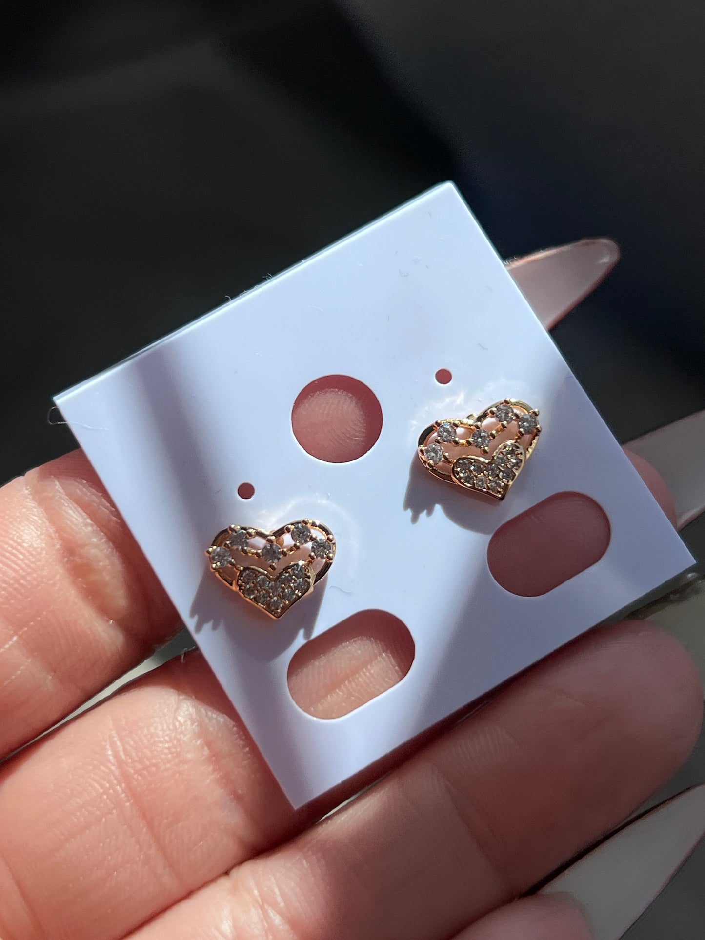 Alice rose gold laminated earrings