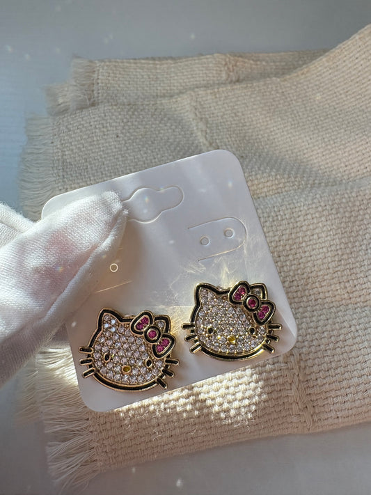 Hello kitty stainless steel earrings