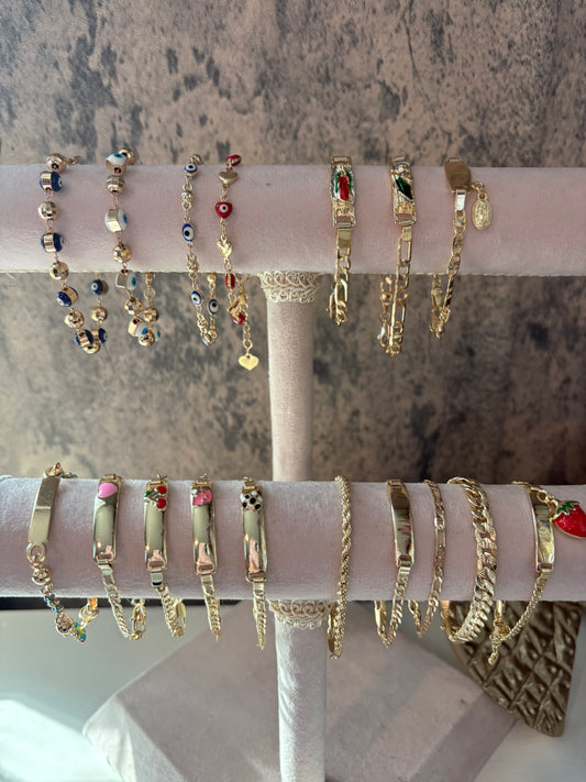 Kids baby gold laminated bracelet